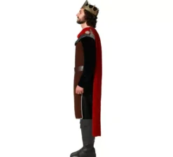 Costume da Re Medievale Rosso per uomo