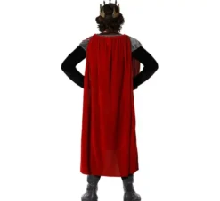 Costume da Re Medievale Rosso per uomo