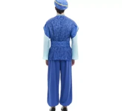 Costume da Re Melchiorre Paggio Blu con cappello per uomo