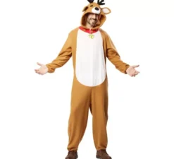 Costume da renna marrone per adulti