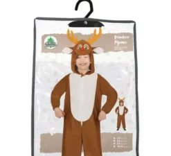 Costume da Renna o Pigiama con cappuccio e corna per bambini
