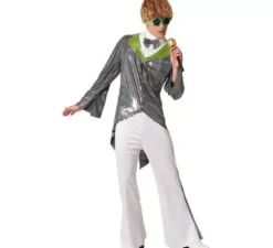 costume d'argento Rock Star per gli uomini