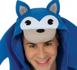 Costume da riccio blu per uomo