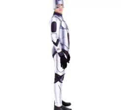 Costume da robot assassino d'argento da uomo