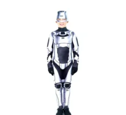 Costume da robot assassino d'argento per bambino