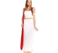 Costume da romana imperiale bianco per donna