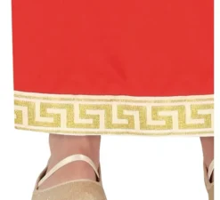 Costume da Romana rosso e oro per bambina