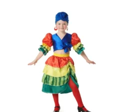 Costume da Rumbera caraibica per bambina