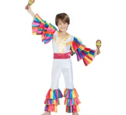 Costume da rumbero bianco per un ragazzo