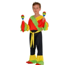 Costume da rumbero rosso per un ragazzo