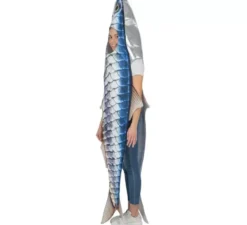 Costume da sardina intera con pinne per adulto