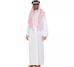Costume da sceicco arabo milionario per uomo