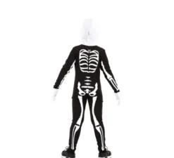 Costume da scheletro con cappuccio per bambini