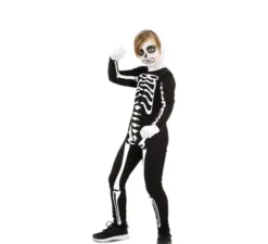 Costume da scheletro con cappuccio per bambini