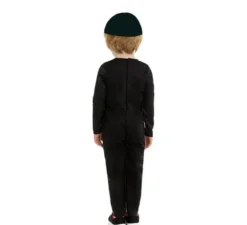 Costume da scheletro da gioco nero e verde per neonato e bambino