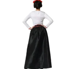 Costume da scheletro messicano di Catrina Rosas per donna