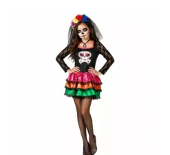 Costume da scheletro messicano per donna