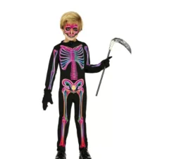 Costume da scheletro neon per bambino