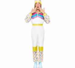 Costume da sciatore retr� per donna