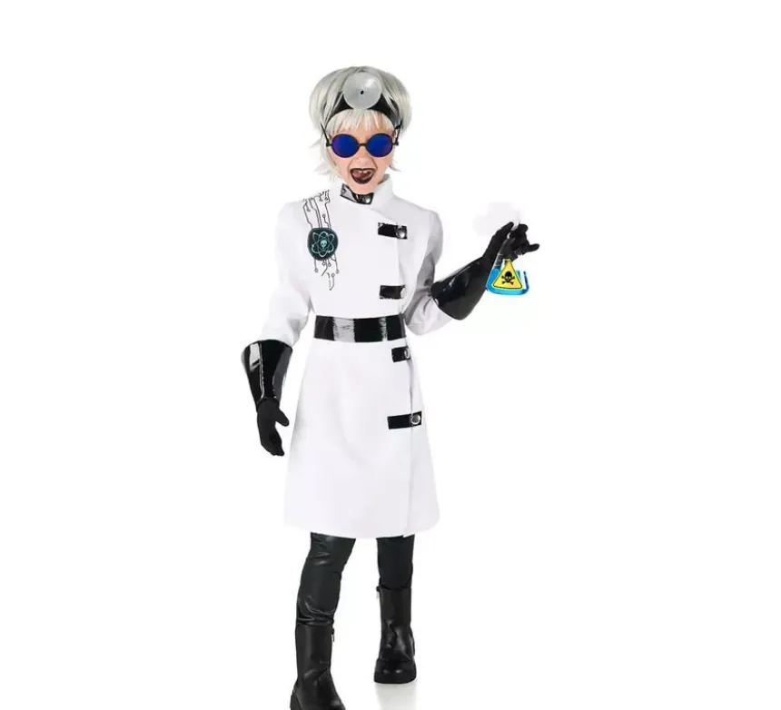 Costume da scienziata chimica pazza per ragazza