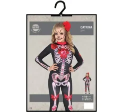 Costume da scimmia Catrina a fiori per bambina