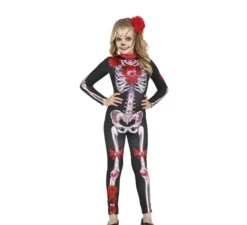 Costume da scimmia Catrina a fiori per bambina
