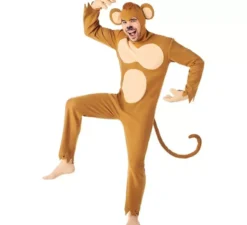 Costume da Scimmia Felice Cappuccino per Uomo