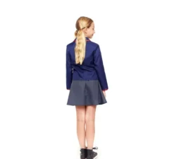 Costume da scolaretta moderna blu per bambina