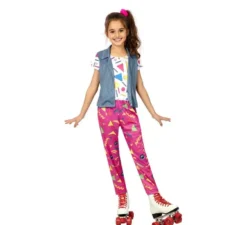 Costume da skater anni '90 con gilet per ragazza