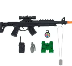 Costume da soldato con walkie-talkie per bambini