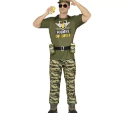 Costume da soldato della birra per uomo