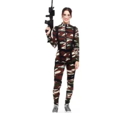 Costume da soldato mimetico delle forze speciali da donna