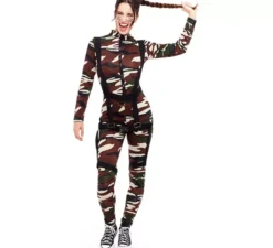 Costume da soldato mimetico delle forze speciali da donna
