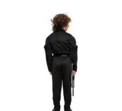 Costume da Soldato SWAT muscoloso nero per bambino