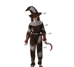 Costume da spaventapasseri insanguinato per bambina