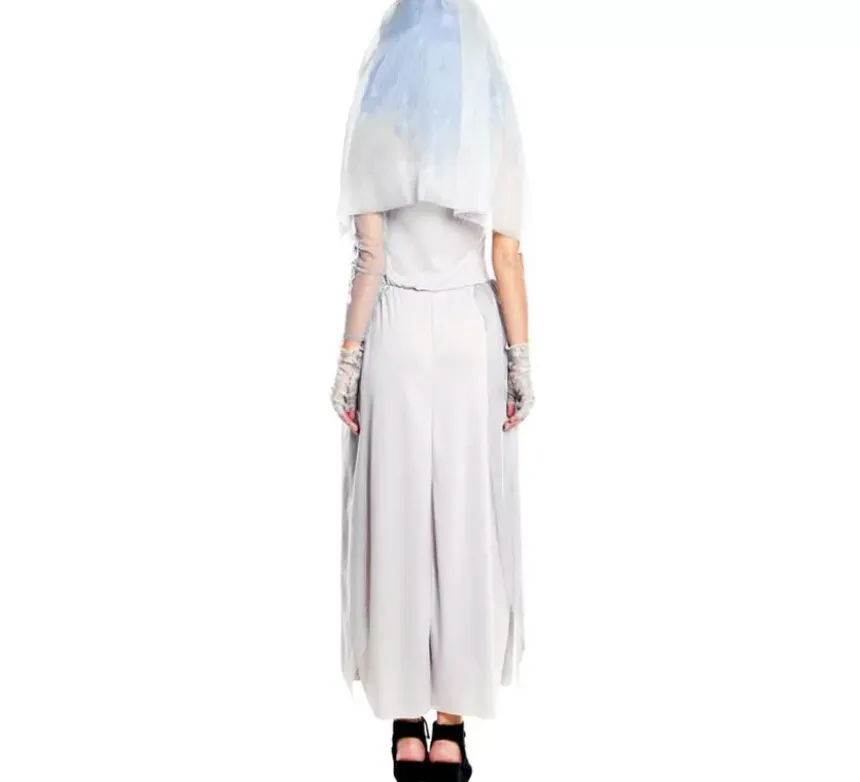 Costume da sposa cadavere decorazioni blu per donna