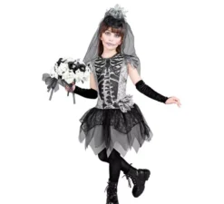 Costume da sposa cadavere per bambine