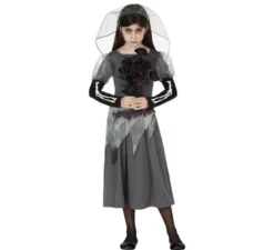 Costume da Sposa cadavere per bambine per Halloween
