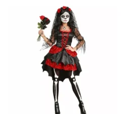 Costume da sposa scheletro Catrina per donna