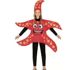Costume da stella marina rossa per bambino