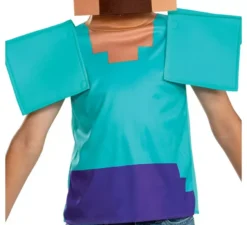 Costume da Steve Minecraft con maschera per bambino