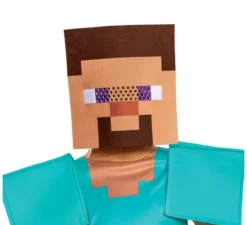 Costume da Steve Minecraft con maschera per bambino