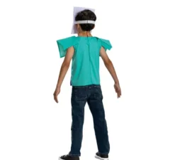Costume da Steve Minecraft con maschera per bambino