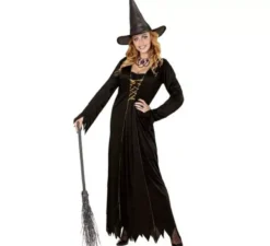 Costume da strega con cappello per donna