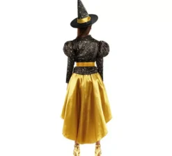 Costume da strega dorata per donna