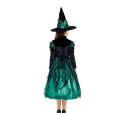 Costume da strega magica verde per bambina