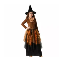 Costume da strega marrone per donna