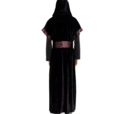 Costume da Strega Oscura con cappuccio e cintura per uomo