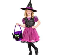 Costume da strega pipistrello per bambine