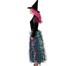 Costume da strega verde per donna